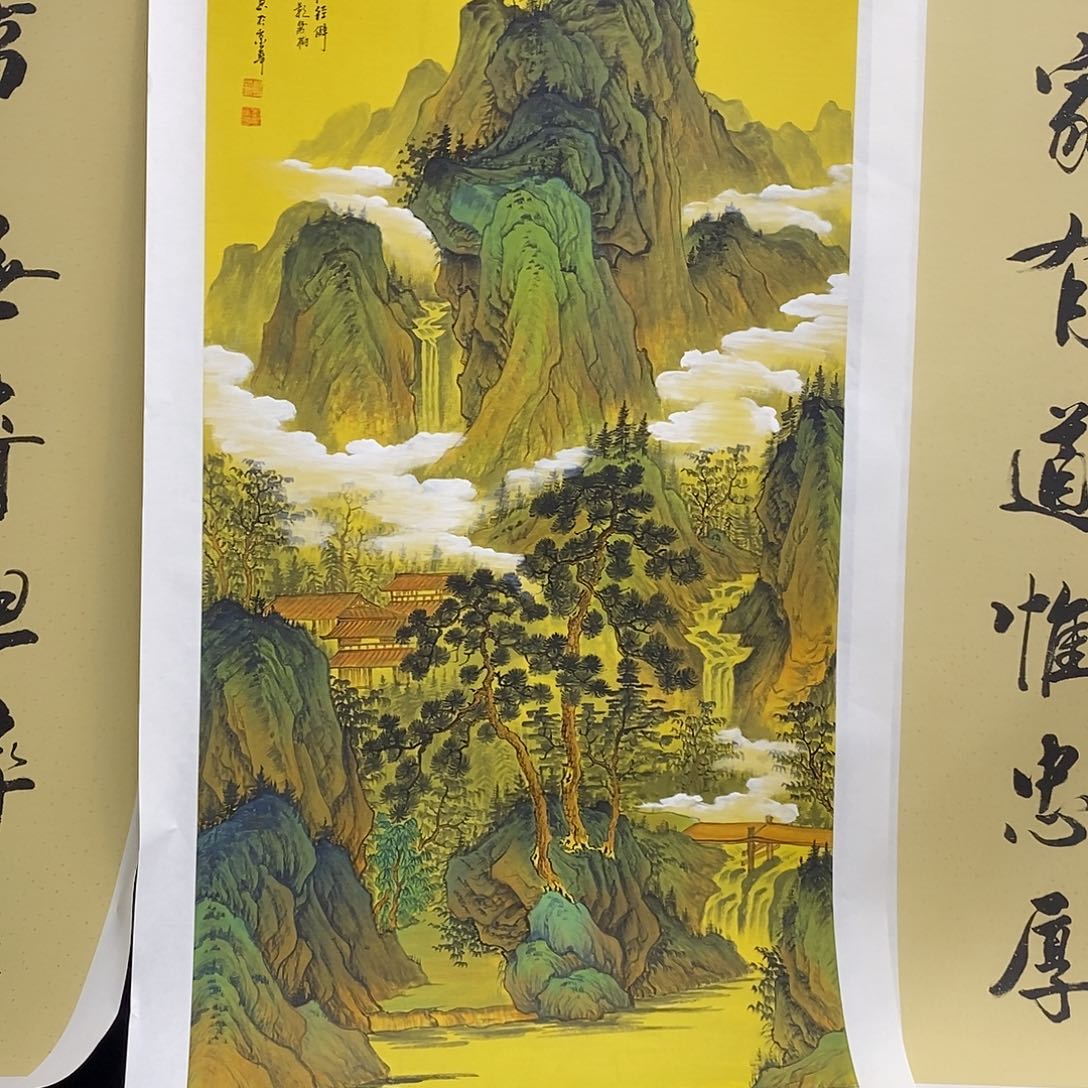 国画龙*源手绘国画，精品山水