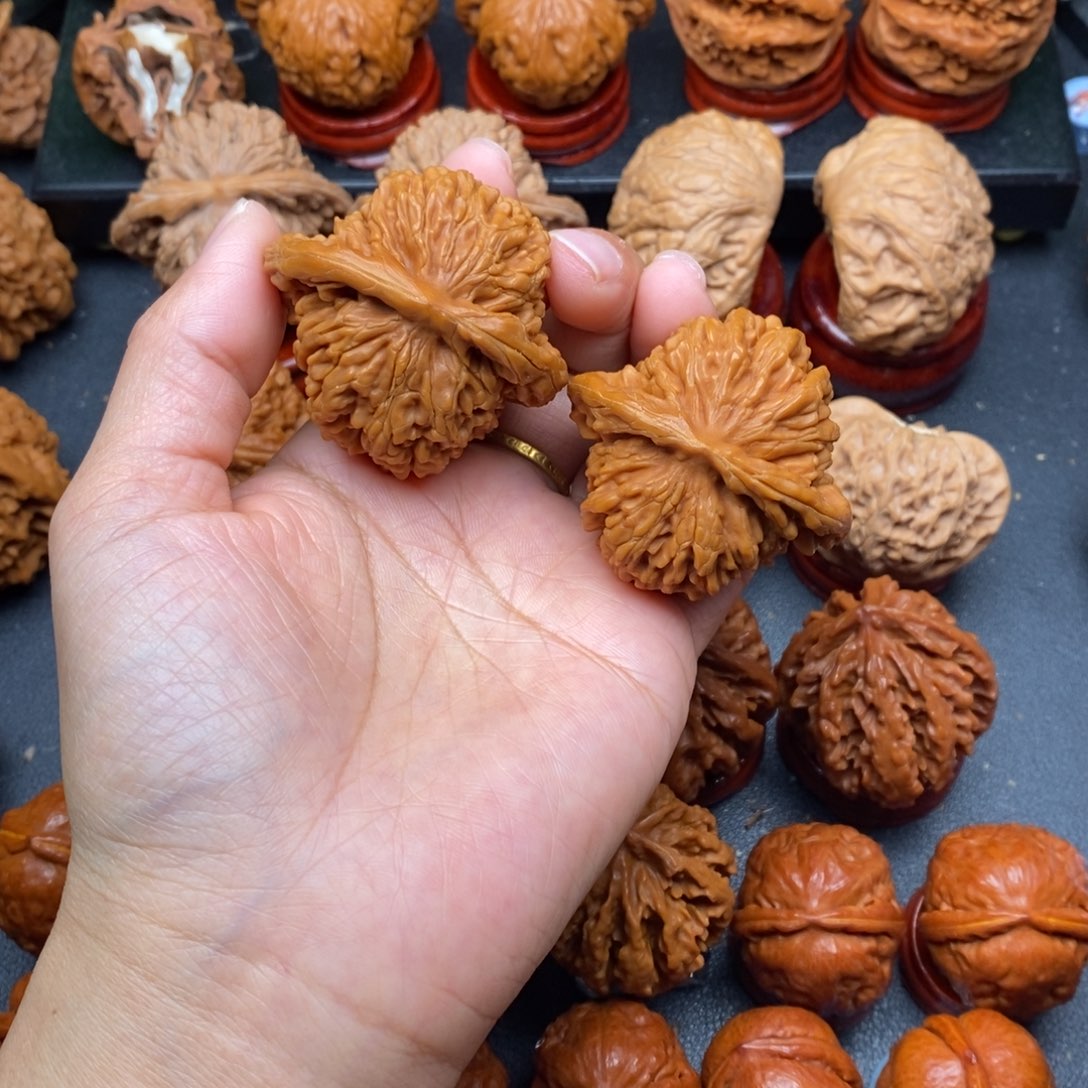 把件文玩核桃46四座楼