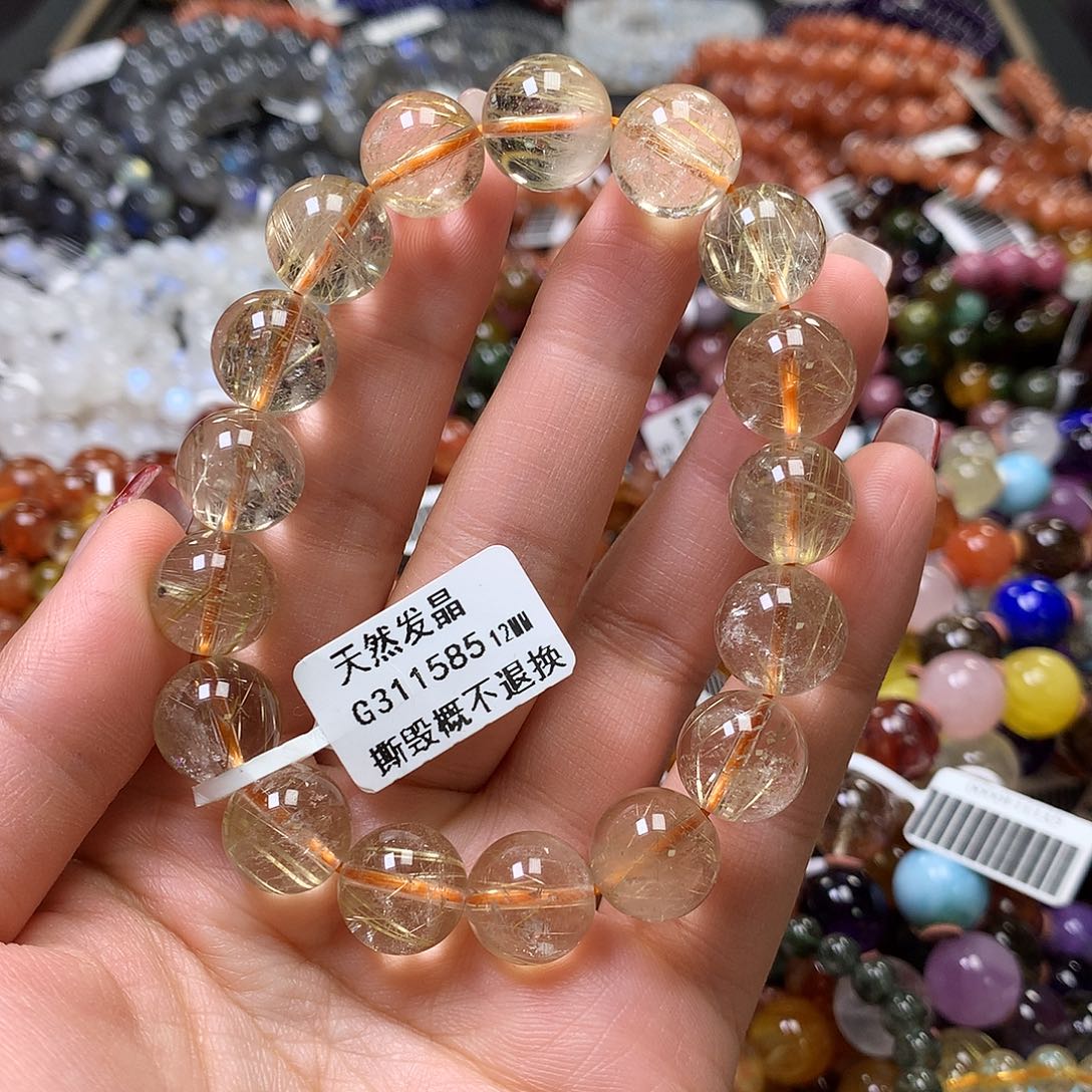 水晶手链未镶嵌，