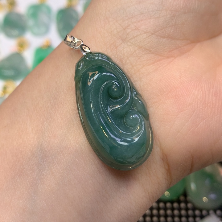 翡翠未镶嵌吊坠(不含链)翡翠