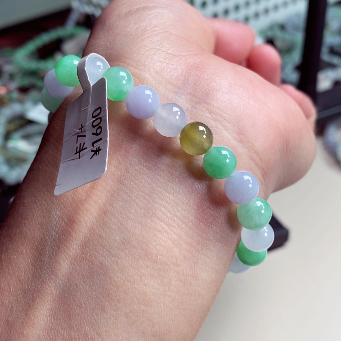 未镶嵌手链翡翠卡7+