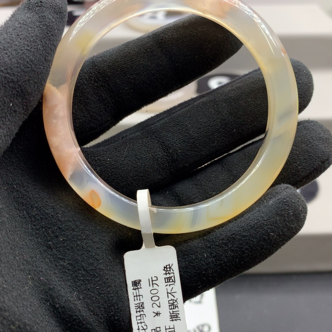 玛瑙/玉髓手镯合金程*峡