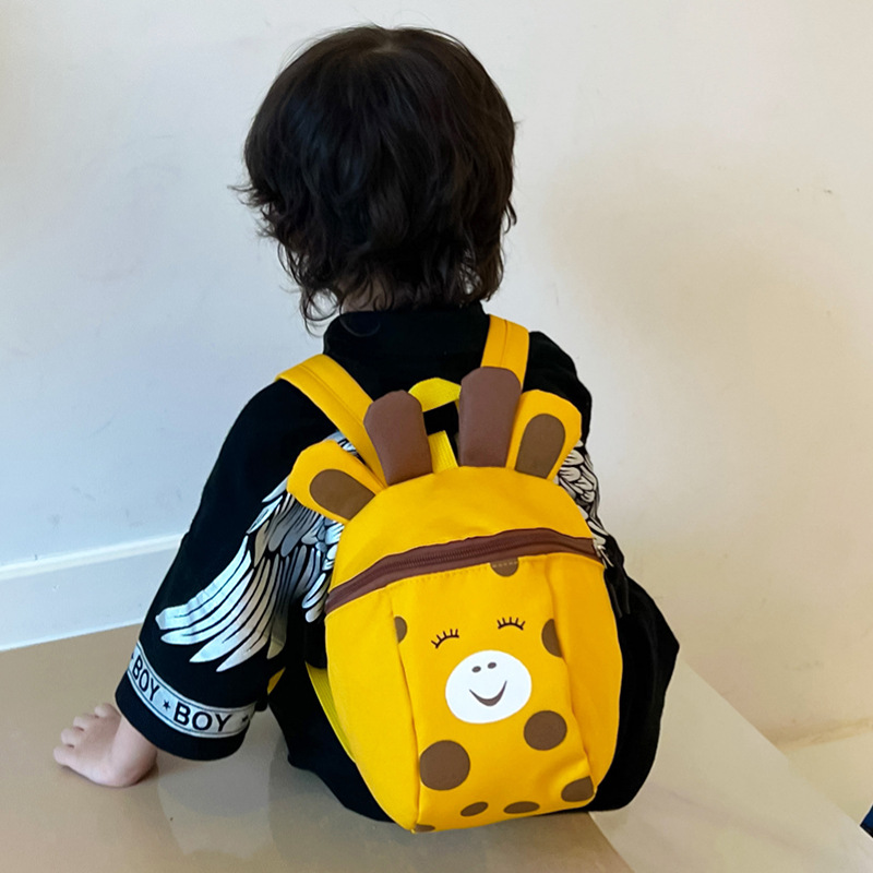 儿童书包幼儿园0-3岁防走失背包卡通可爱宝宝外出迷你背包小书包