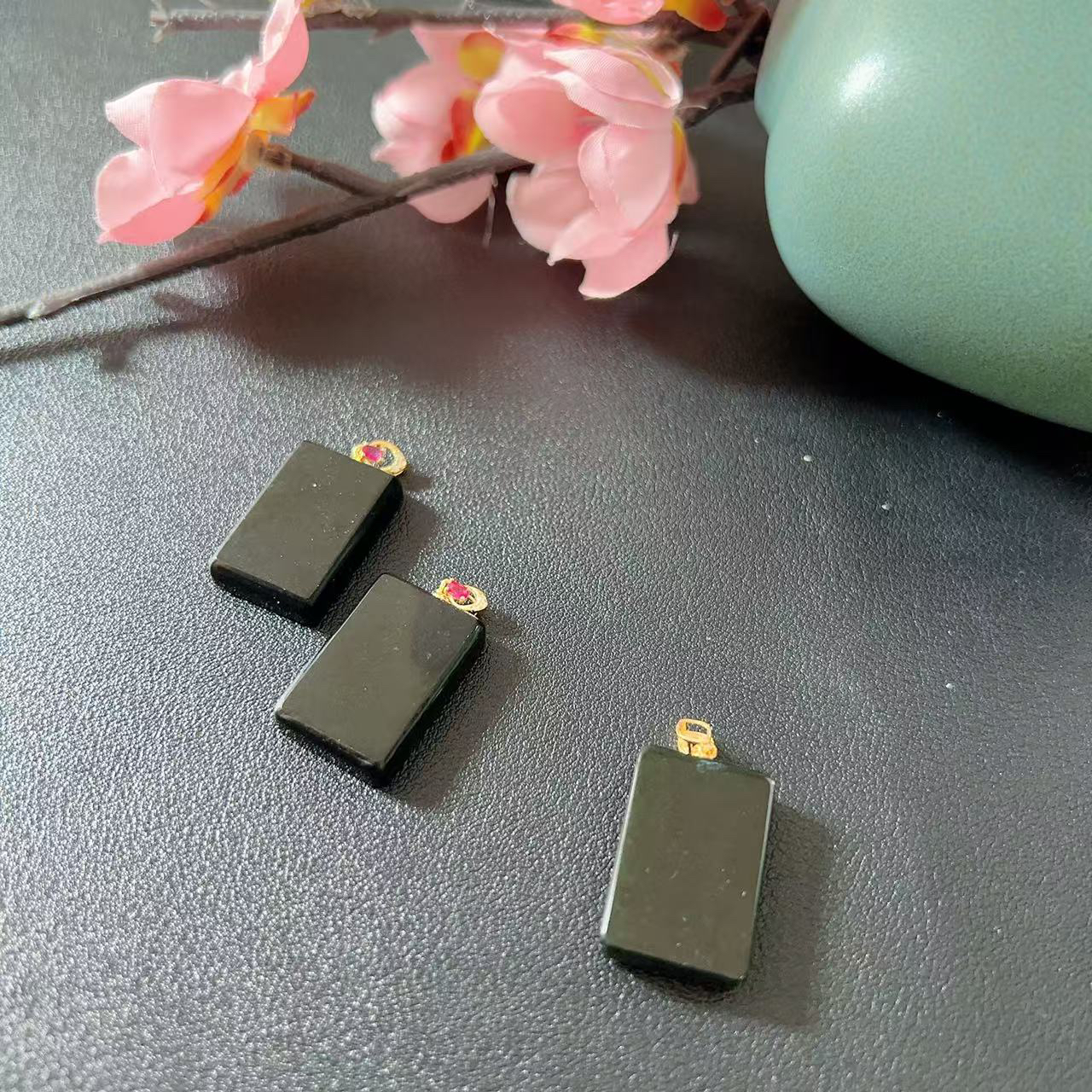 和田玉S925精致无事牌 GYDY YS0507（多样性发其一）