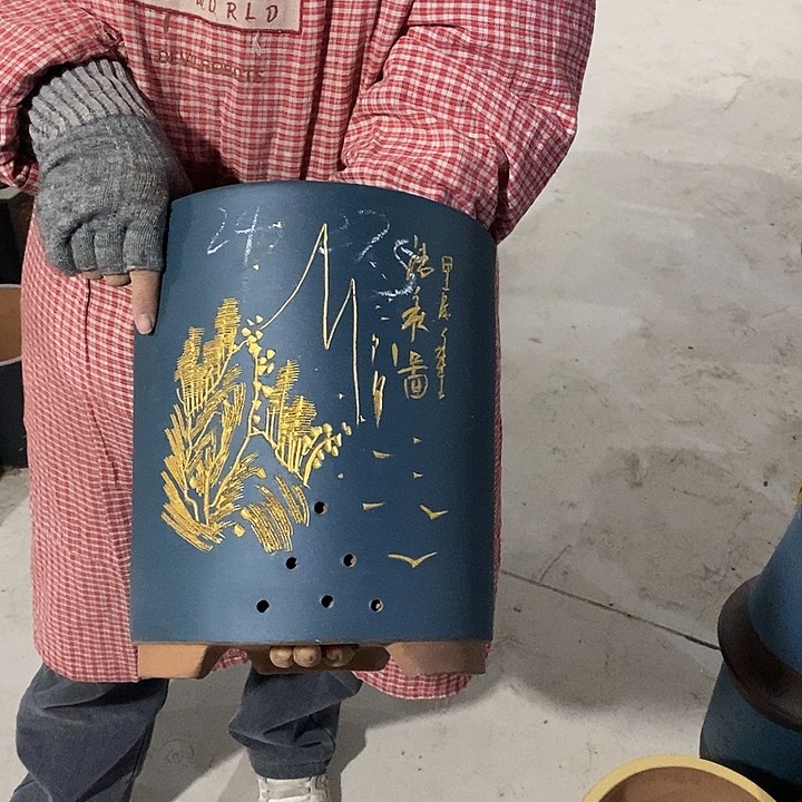 紫砂花盆紫砂花盆