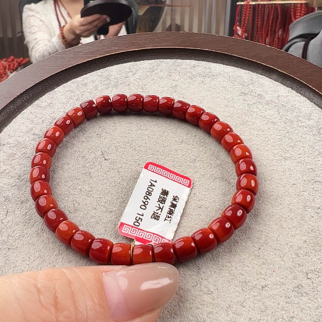 南红玛瑙手串未镶嵌