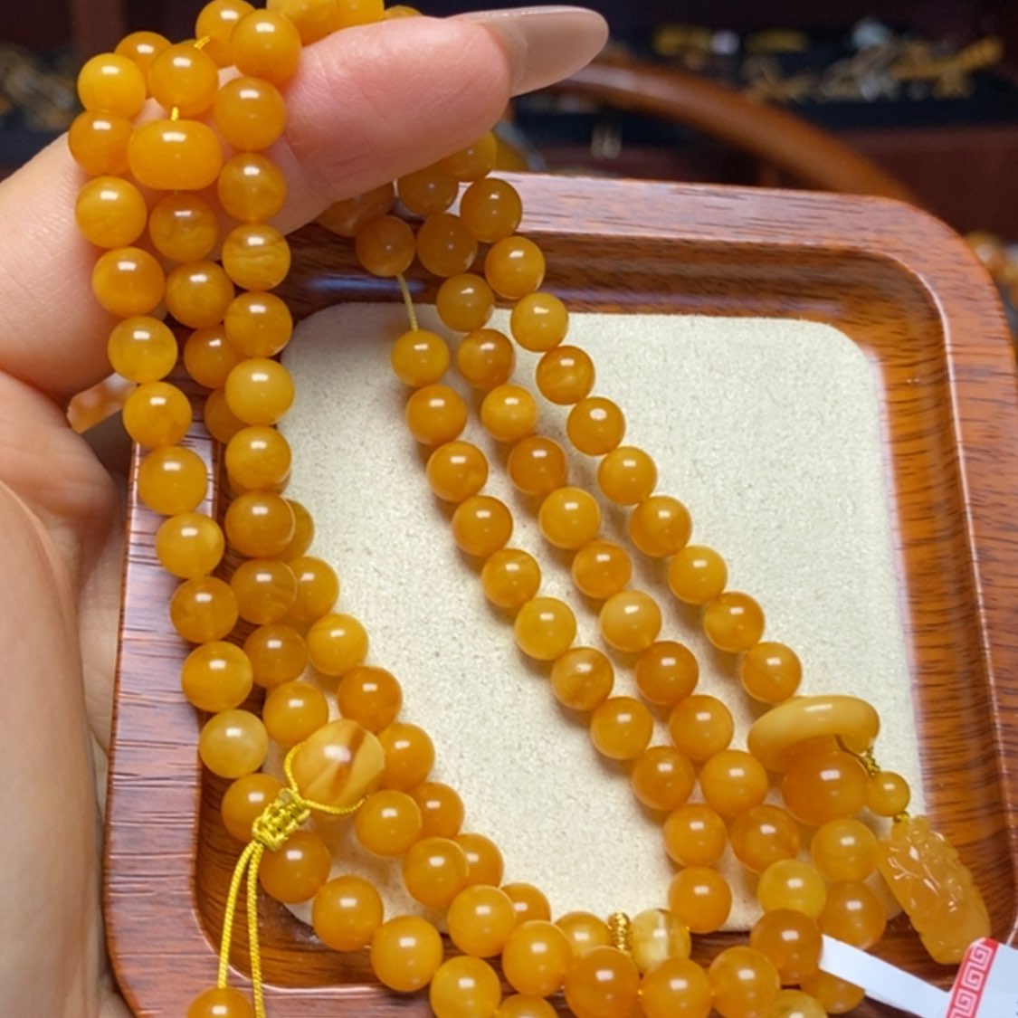 【闪购商品】蜜蜡手链未镶嵌手串