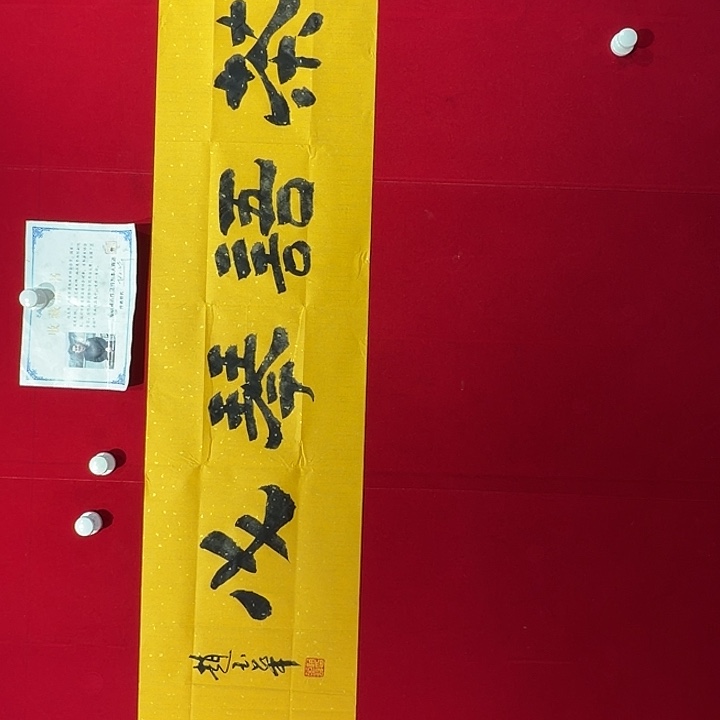 书法赵玉华老师现场书写