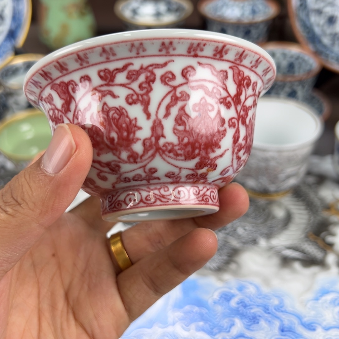 瑛***伽景德镇手工手绘陶瓷