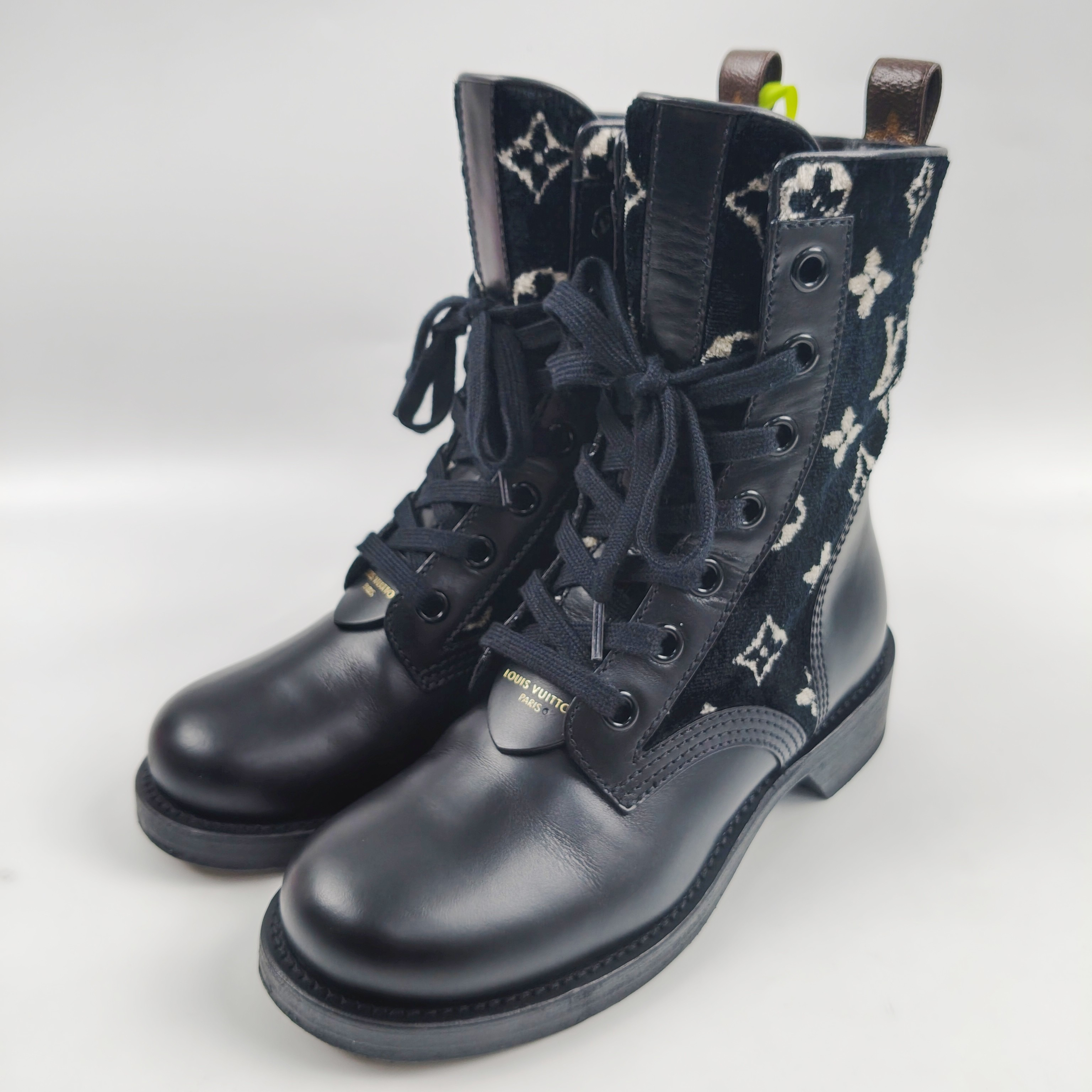 99新 LouisVuitton/路易威登 36.5码 LV满印靴子 98新 lz00622