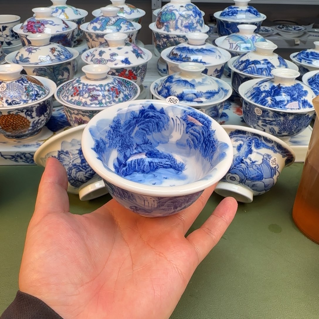 彦祖纯手工手绘茶具165