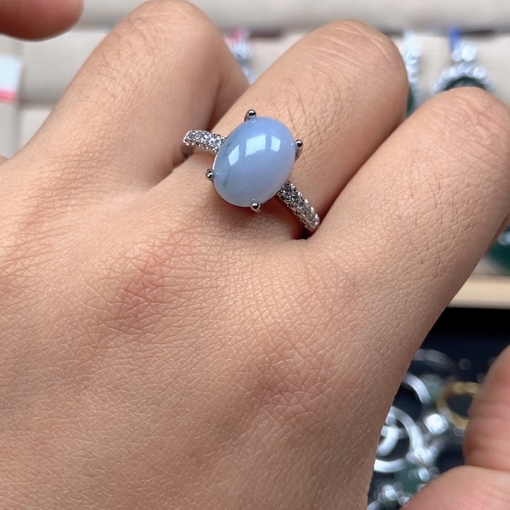 翡翠未镶嵌戒指戒指