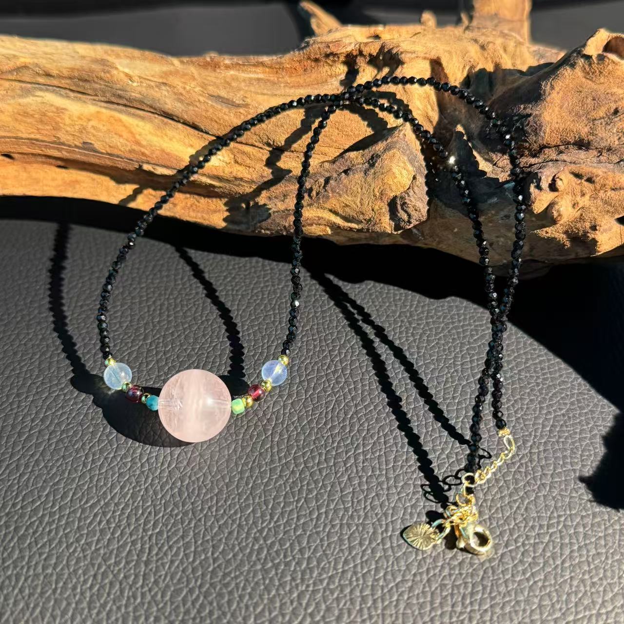 [云上水晶]  Z86  粉水晶锁骨链 多样性发其一