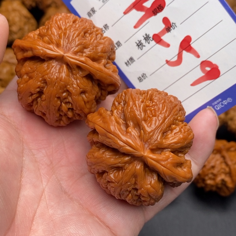 【闪购商品】文玩核桃把件粗筋46