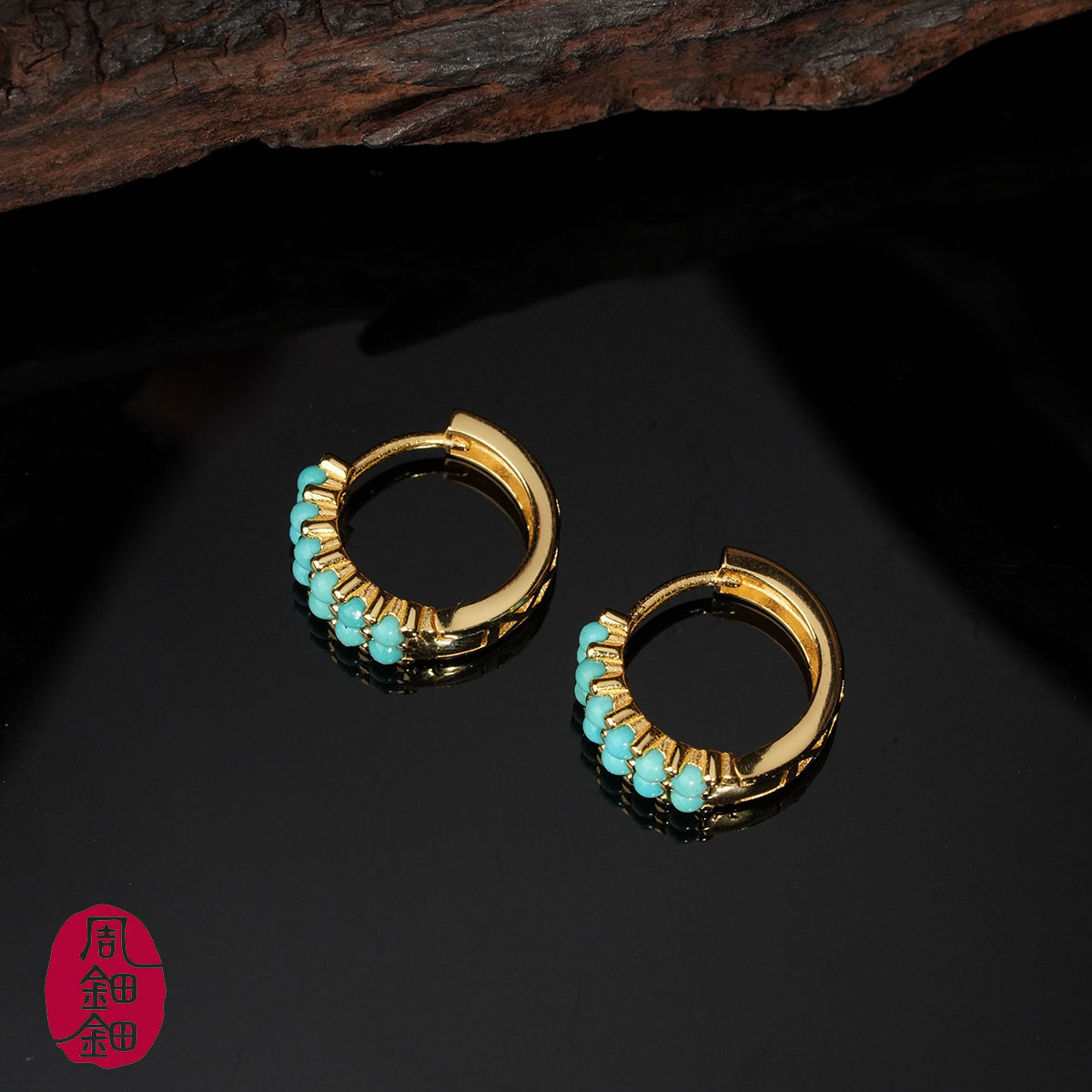 925银耳饰 周钿钿®|松间照|S925银设计款耳饰