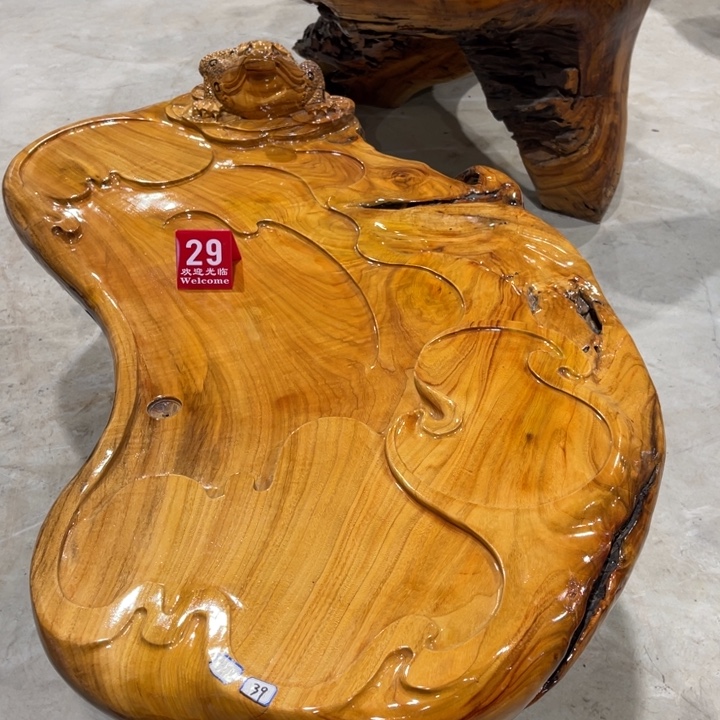 香榧木香樟木根雕实木茶台