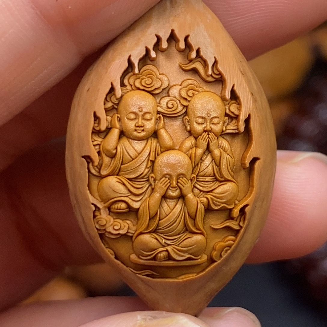 猴头核桃吊坠橄榄核桃