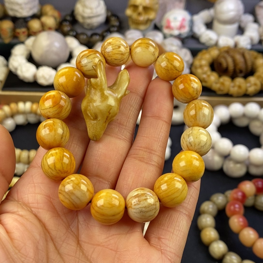 鹿骨把件好看好玩