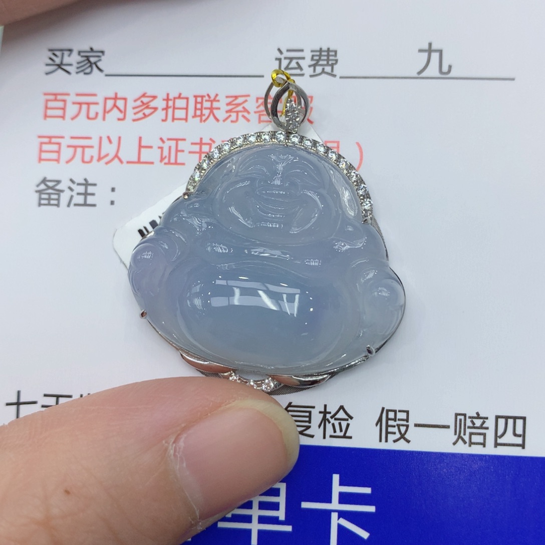 翡翠颈饰18K金镶嵌1234566888