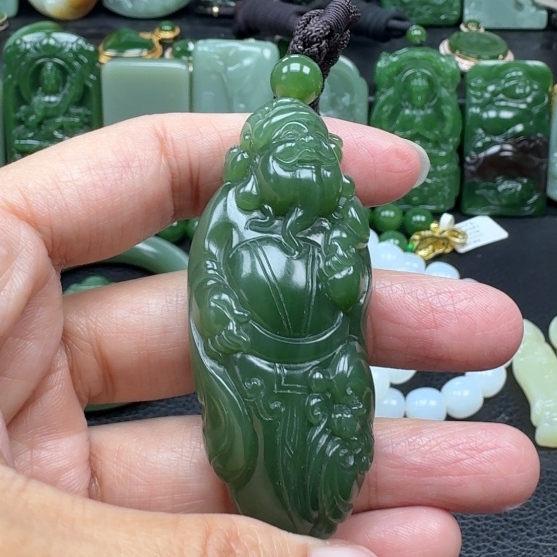 和田玉未镶嵌吊坠(不含链)