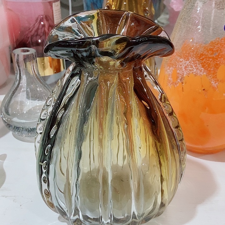 琉璃花瓶高22口4