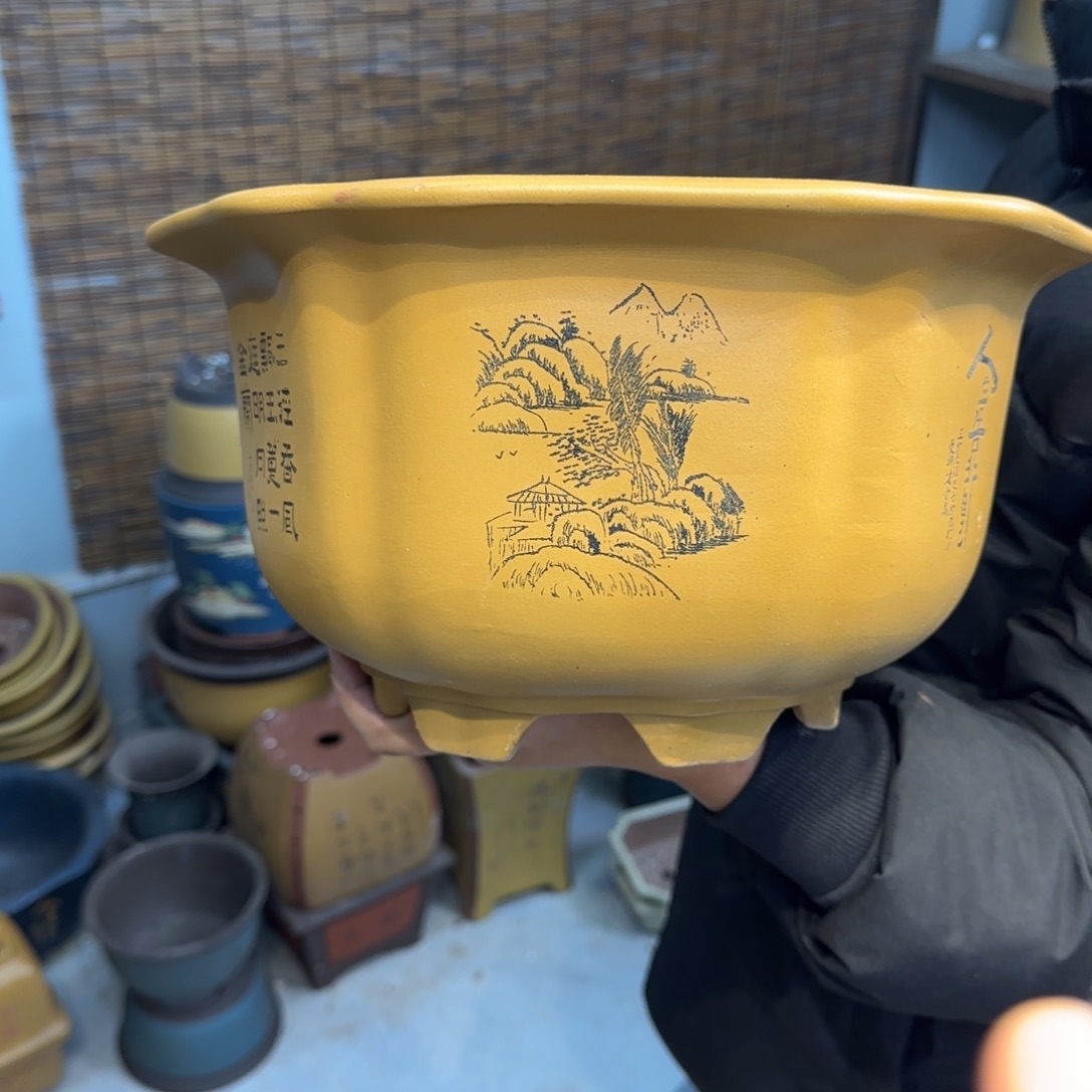 紫砂花盆口径27.15口径