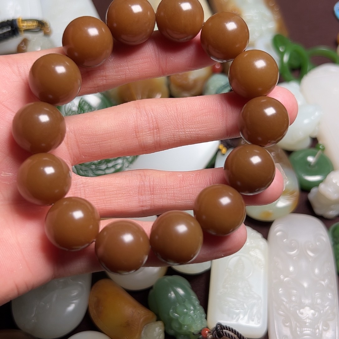 和田玉手串未镶嵌彬*