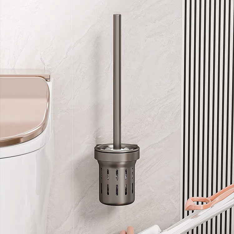 马桶刷架壁挂式置物架家用无死角厕所卫生间落地放置清洁物架免打