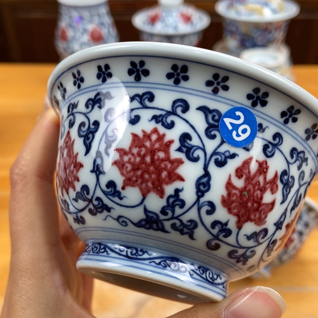 手绘现代茶具非古董