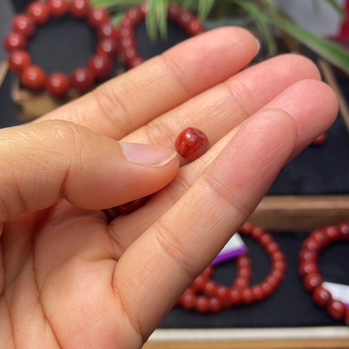 【闪购商品】未镶嵌单珠8南红玛瑙多样性发1