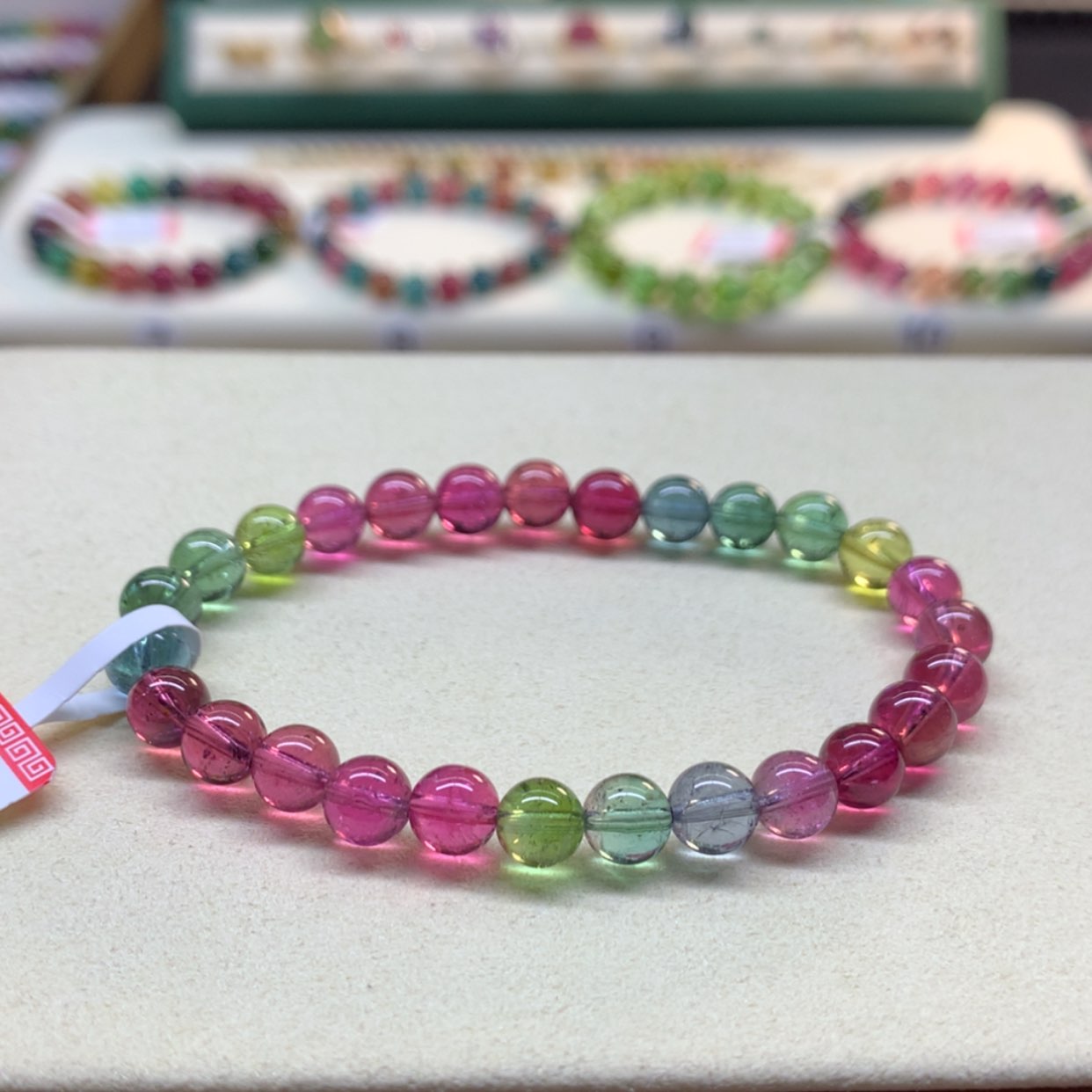 【闪购商品】碧玺手串未镶嵌碧玺彩虹6.8mm