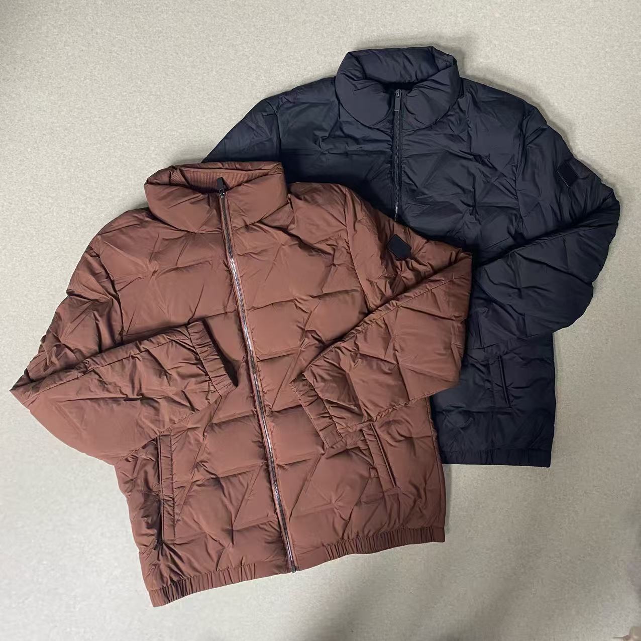 Sweet DD男士冬季薄款徽章标立领休闲羽绒服