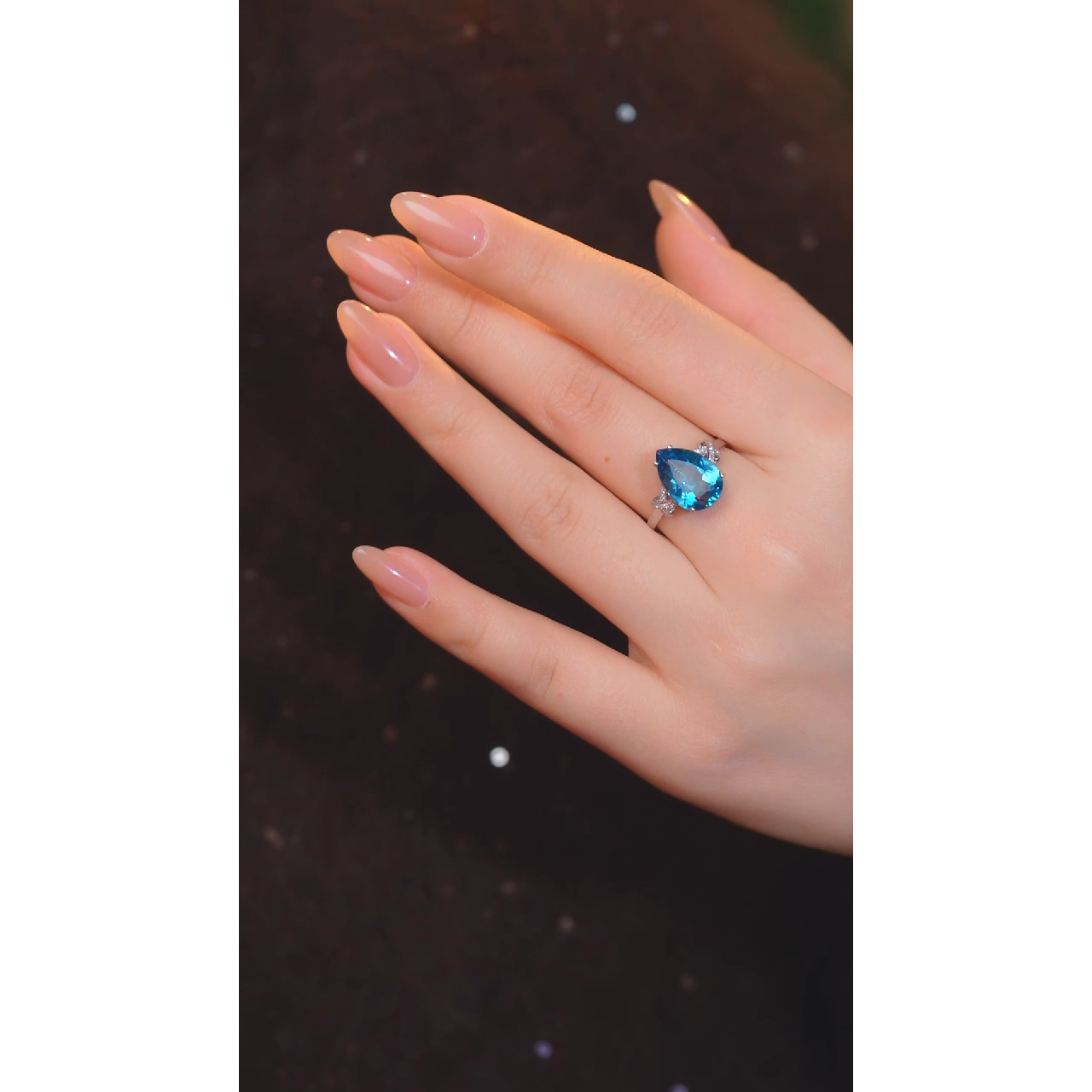 【歪歪】*托帕石戒指*18K金镶嵌U4674