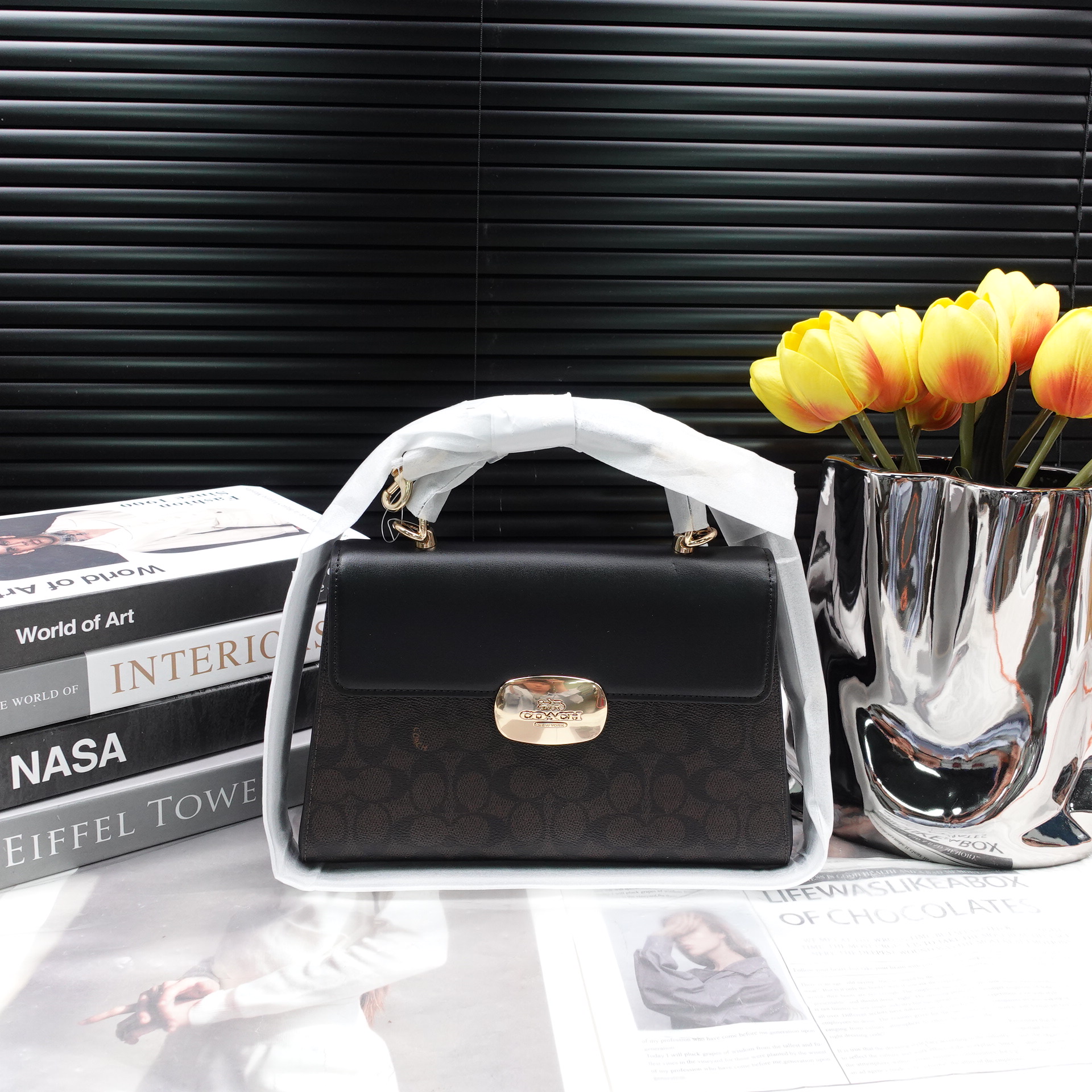 95新 COACH/蔻驰 单肩包/T10275035