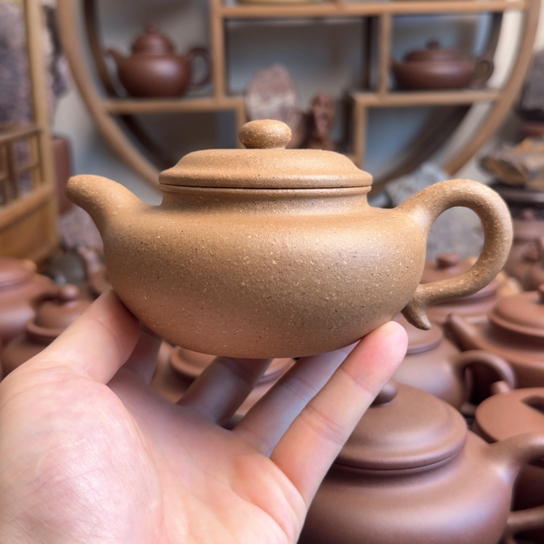 茶壶紫砂仿古300cc台西梨皮老段