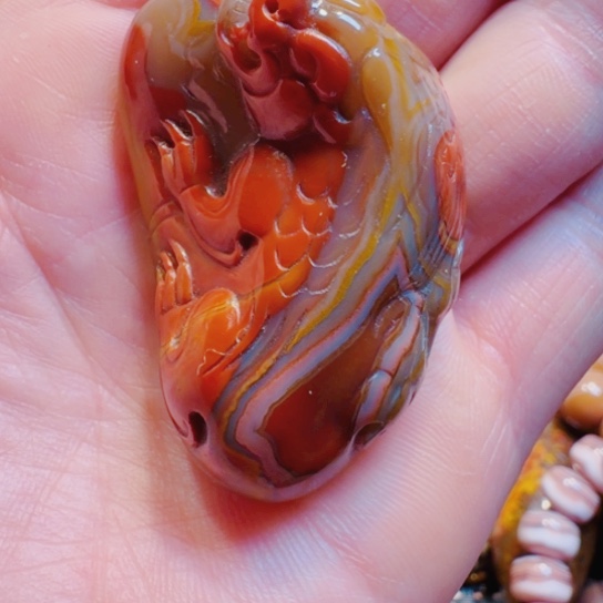 玛瑙/玉髓未镶嵌吊坠(不含链)