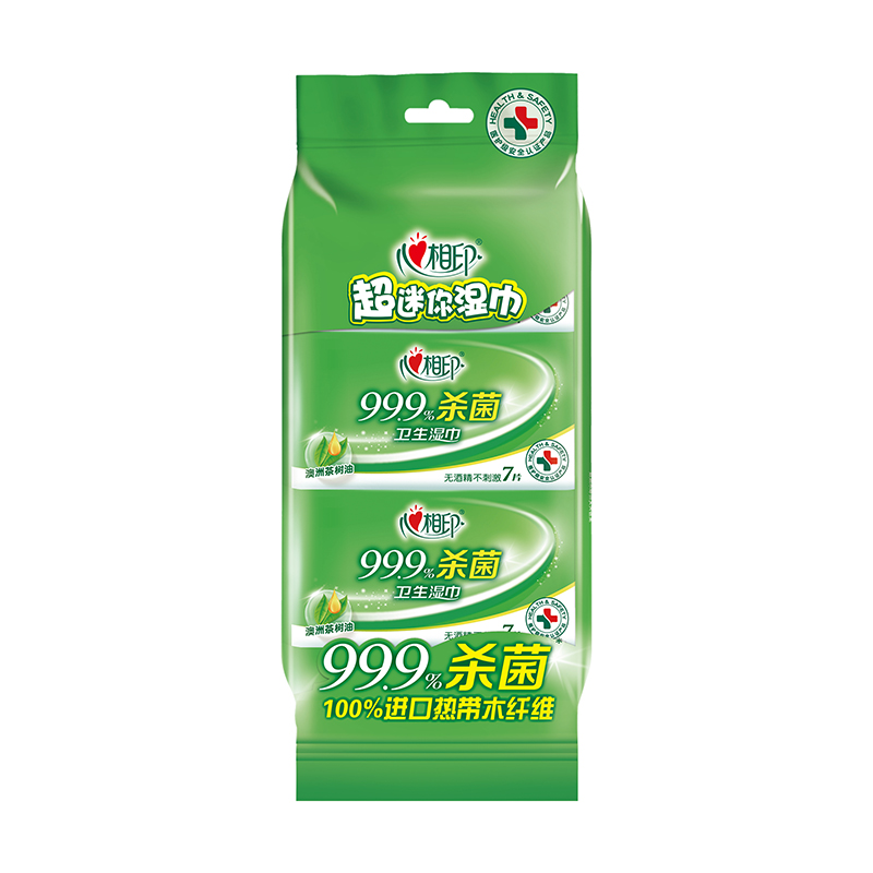 心相印卫生系列超迷你湿巾7片*8包/组