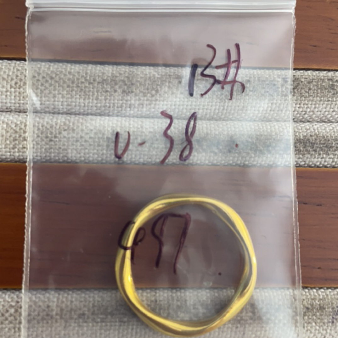克重0.38 13号 莫比乌斯戒指 足金999