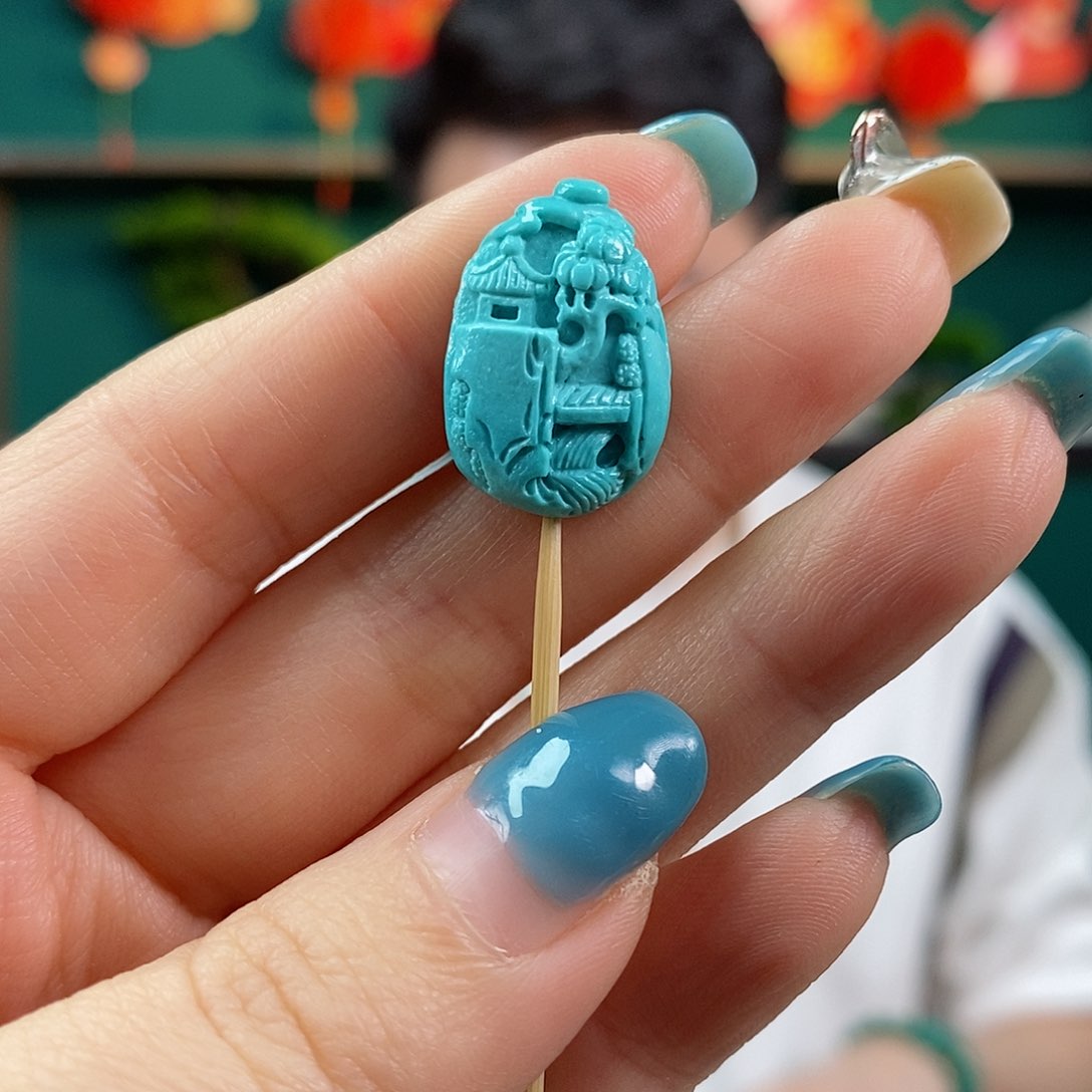 绿松石珠宝奇石未镶嵌