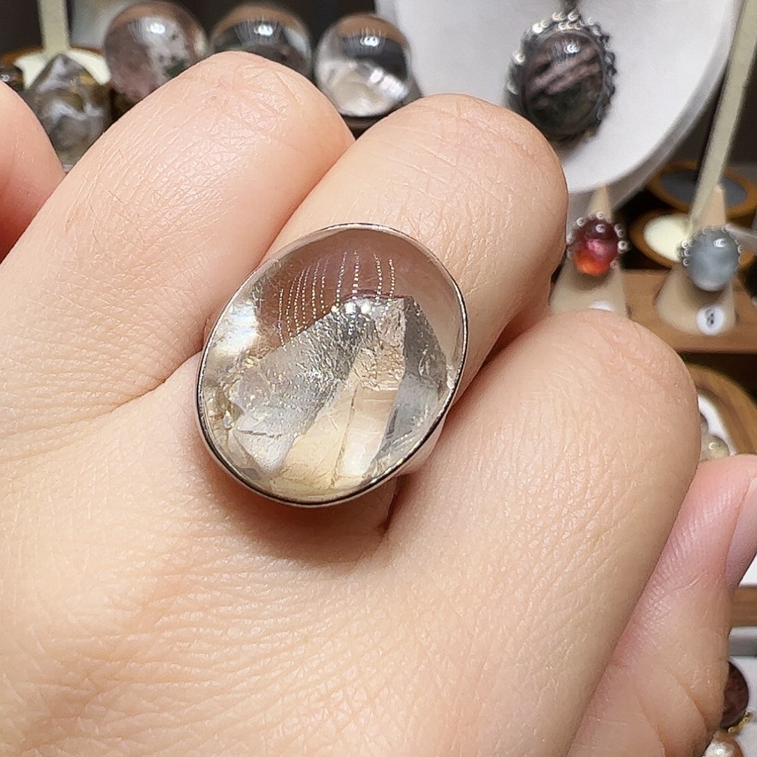 好****银S925镶嵌水晶珠宝半成品