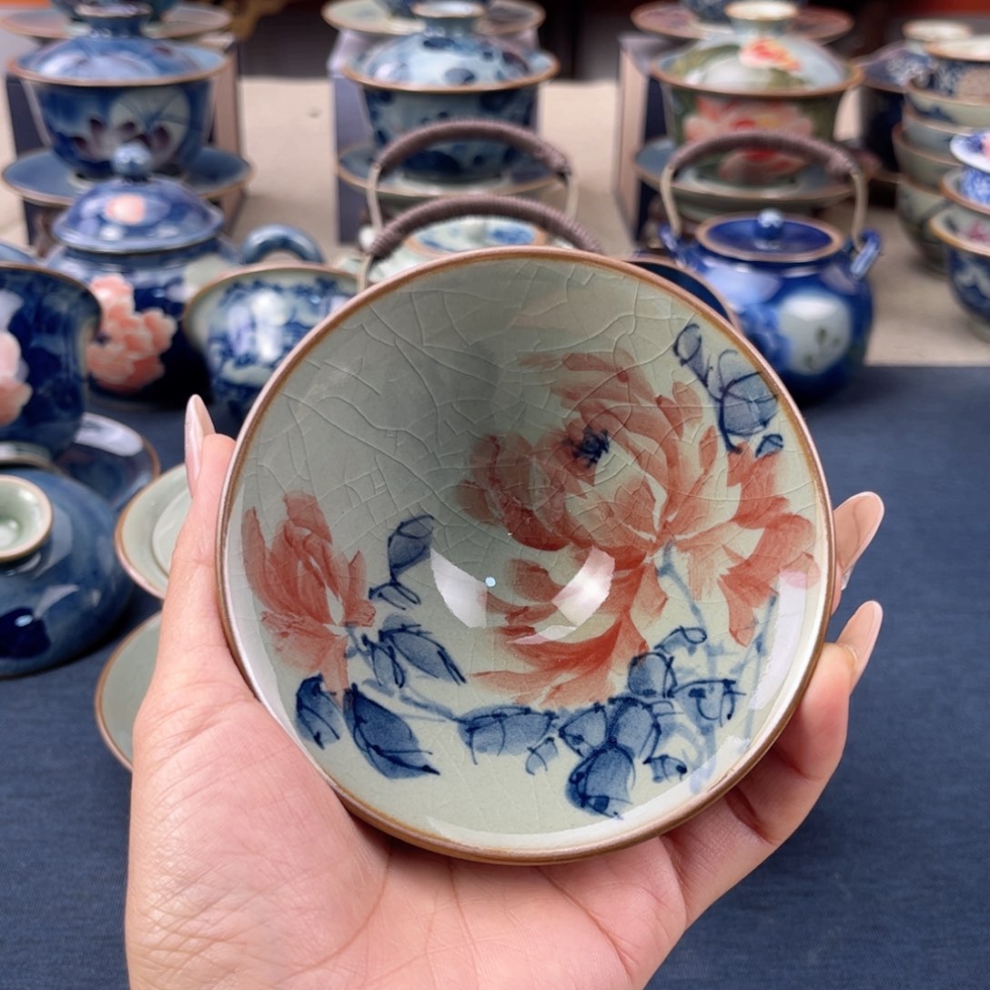 杯景德镇手绘手工茶具