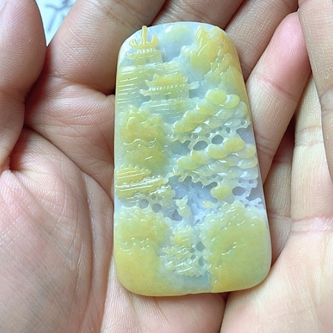 翡翠颈饰未镶嵌天然缅甸翡翠a货