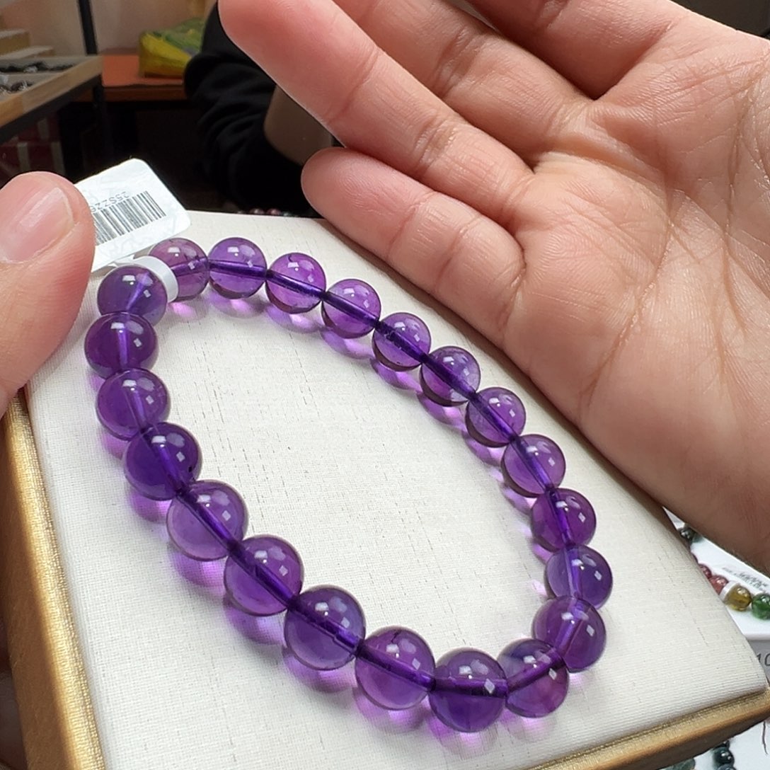 未镶嵌手串紫晶9mmmmmmm