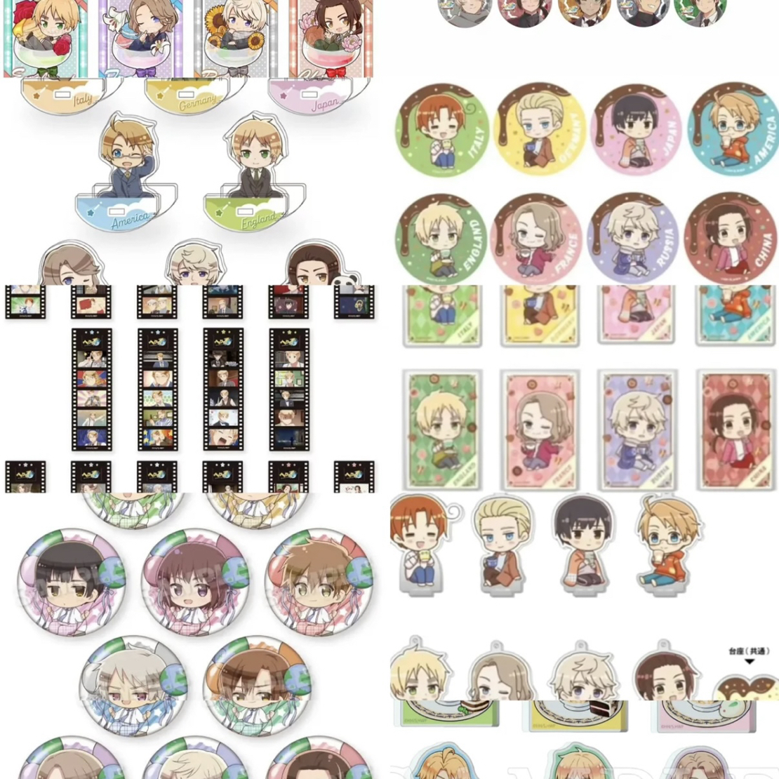 【黑塔利亚】气球.情人节.甜品agf.花车巡游名场面胶片吧唧茶杯盲盒