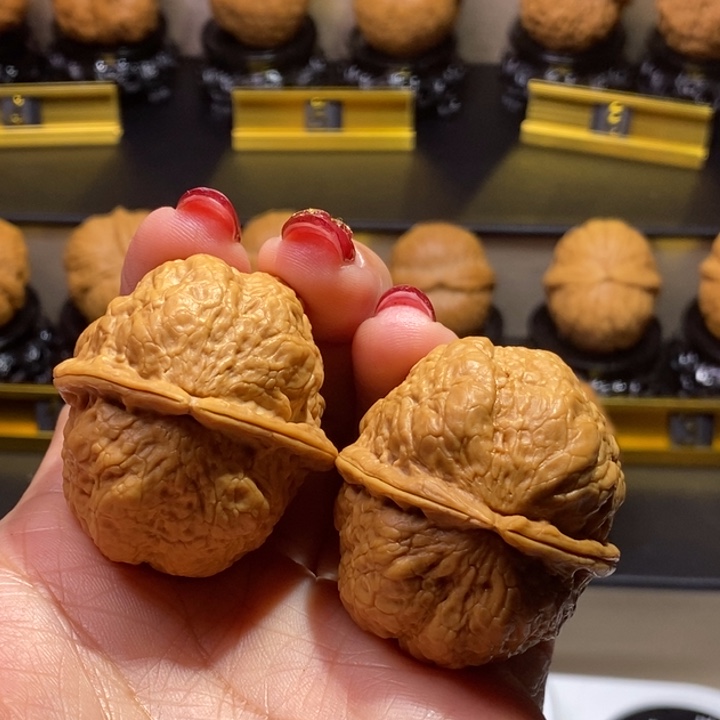 文玩核桃把件卧龙金蟾40尺