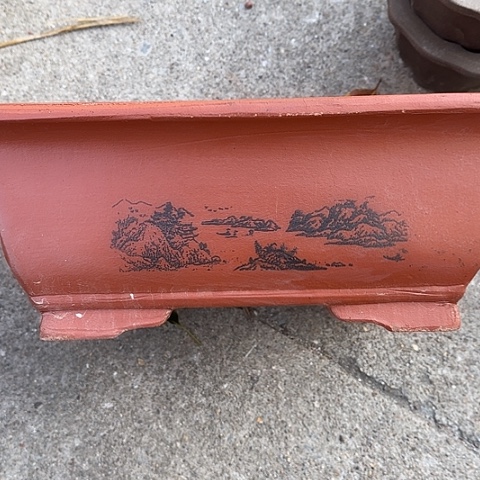 紫砂宜兴紫砂花盆32红马槽