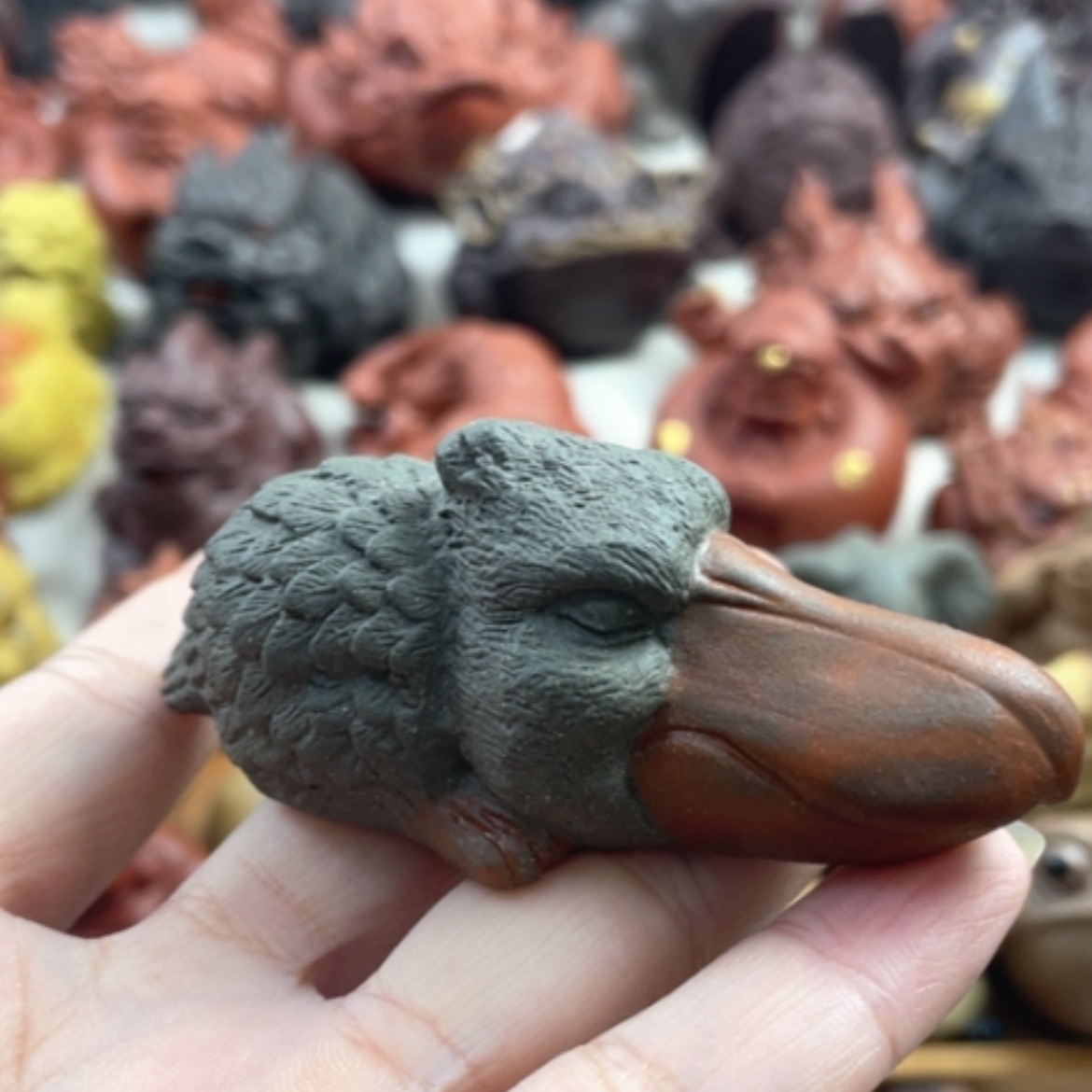 【闪购商品】紫砂茶宠紫砂鲸头獾