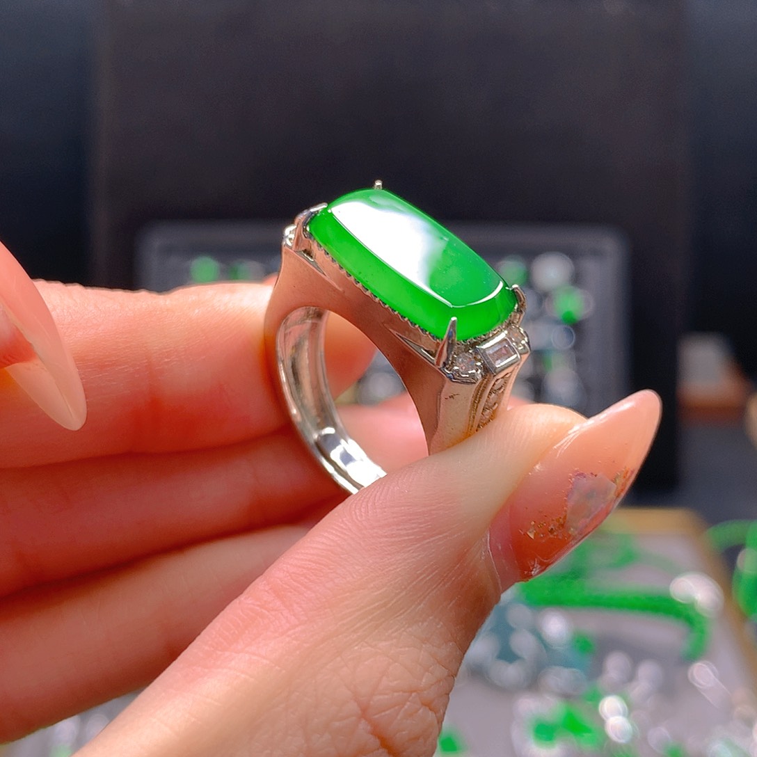 未镶嵌戒指翡翠天然翡翠