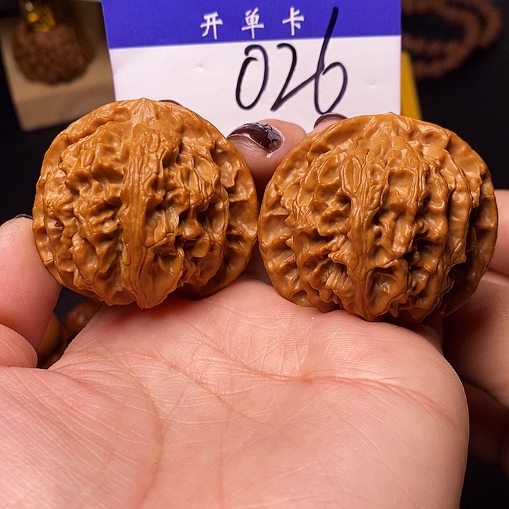 桃核吊坠文玩核桃苹果园46