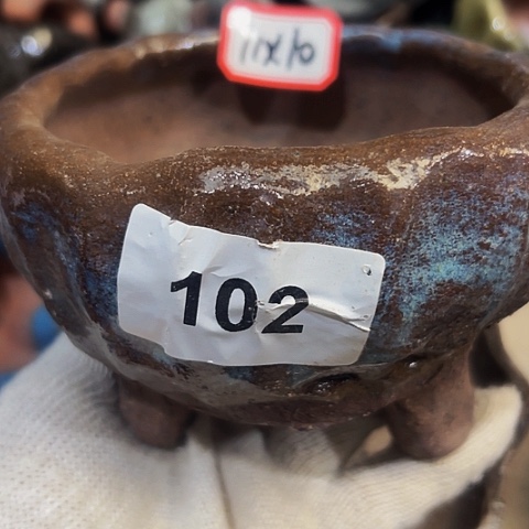 红陶粗陶花盆手工